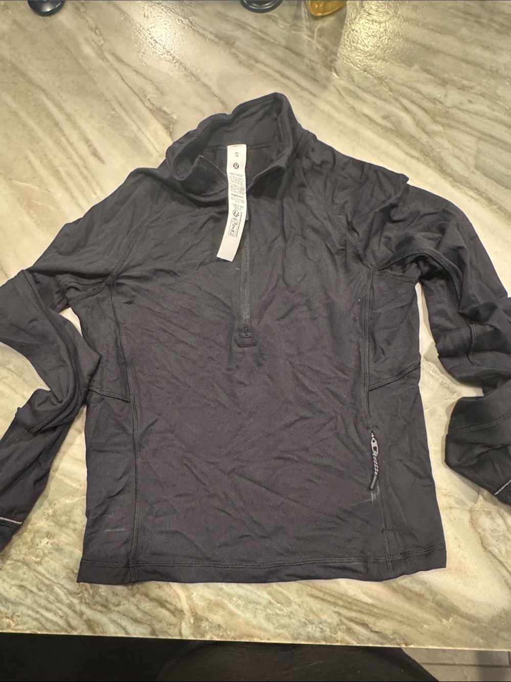 lululemon athletica Black Quarter-Zip Pullover